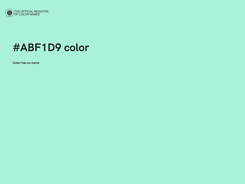 #ABF1D9 color image