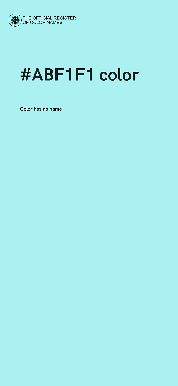 #ABF1F1 color image