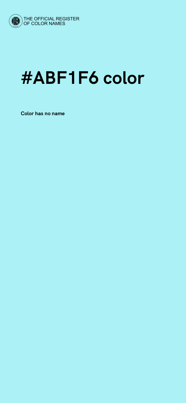 #ABF1F6 color image