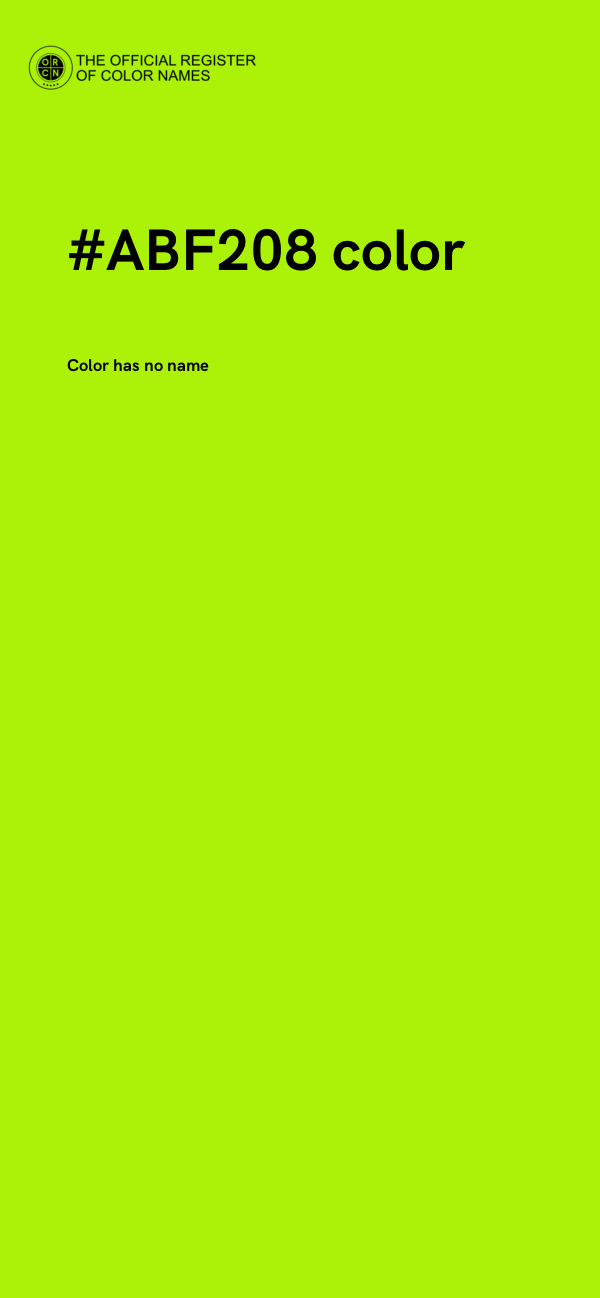 #ABF208 color image
