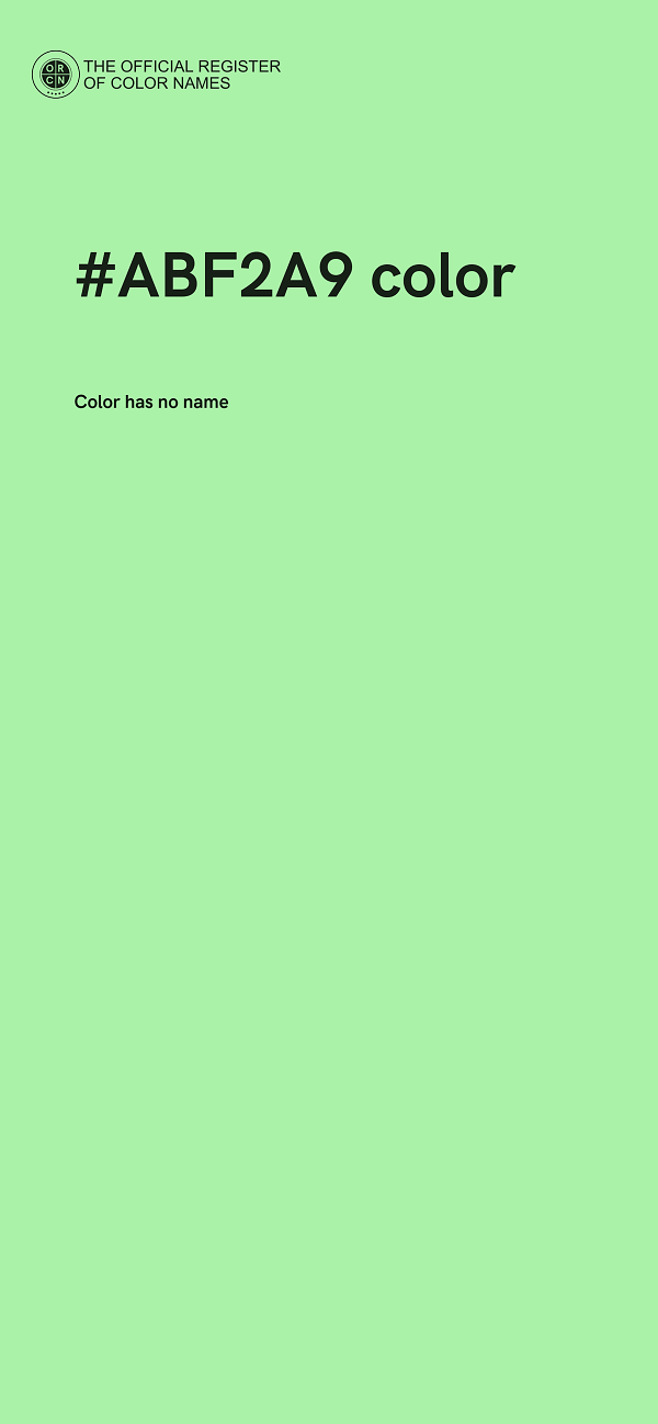 #ABF2A9 color image