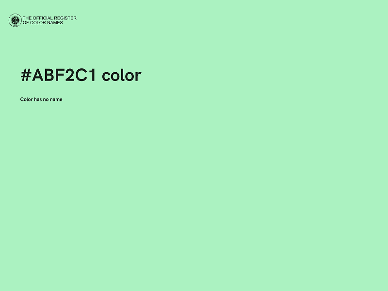 #ABF2C1 color image