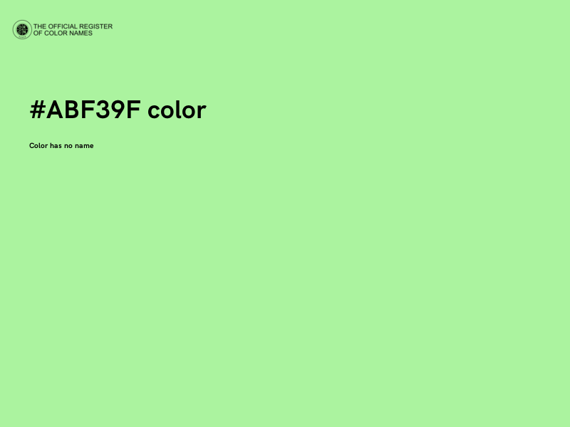 #ABF39F color image