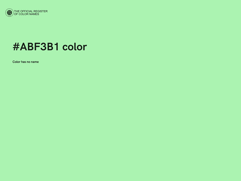 #ABF3B1 color image