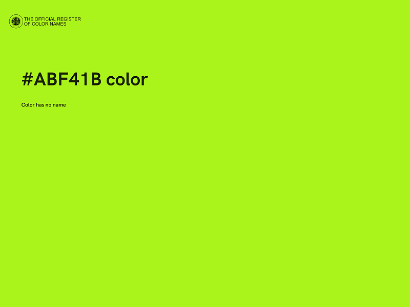 #ABF41B color image