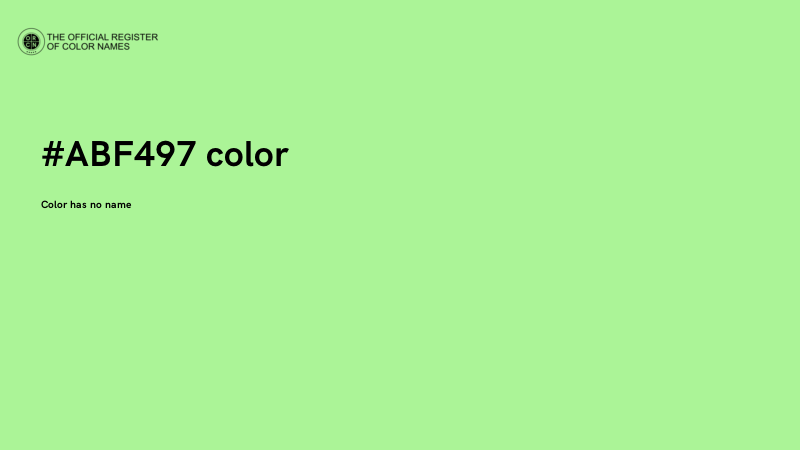 #ABF497 color image
