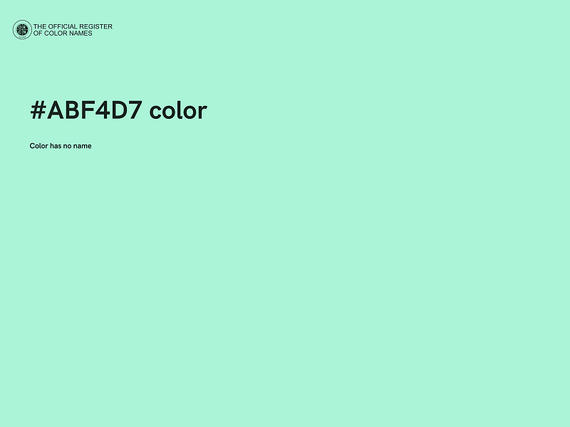 #ABF4D7 color image