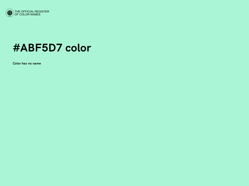 #ABF5D7 color image