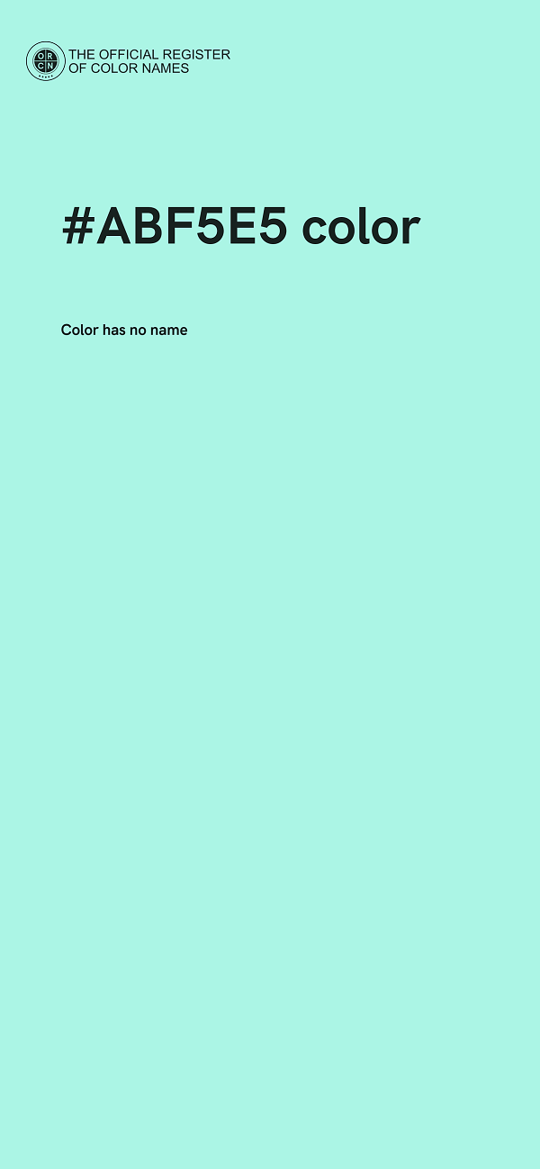 #ABF5E5 color image