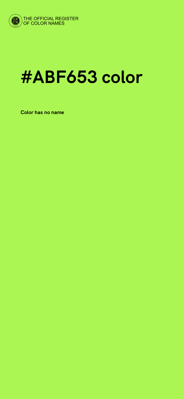 #ABF653 color image