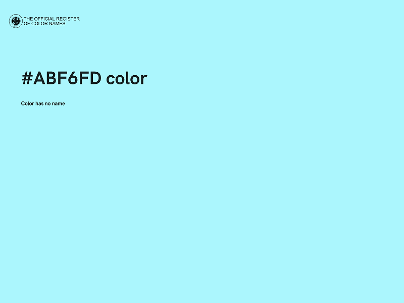 #ABF6FD color image