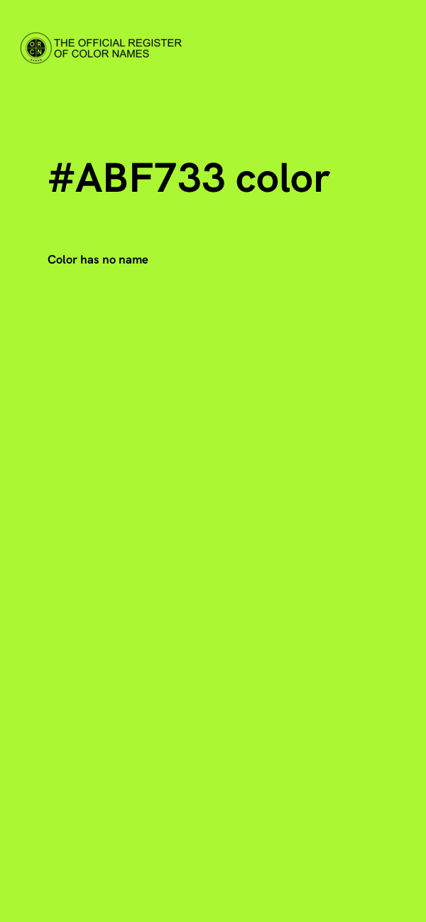 #ABF733 color image