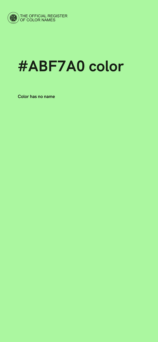 #ABF7A0 color image