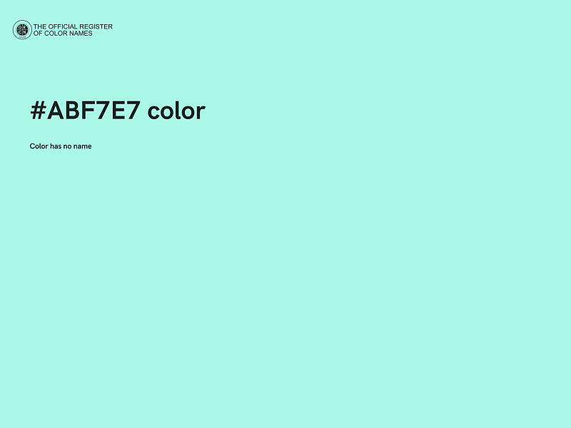 #ABF7E7 color image