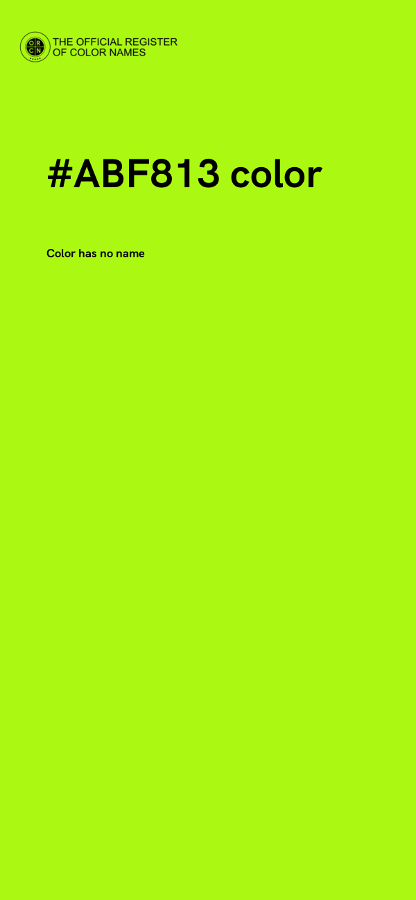 #ABF813 color image