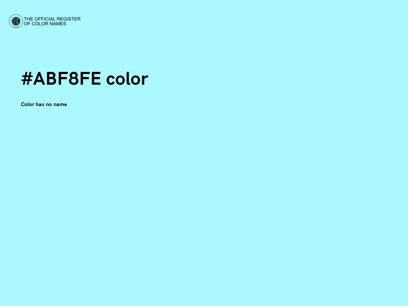 #ABF8FE color image