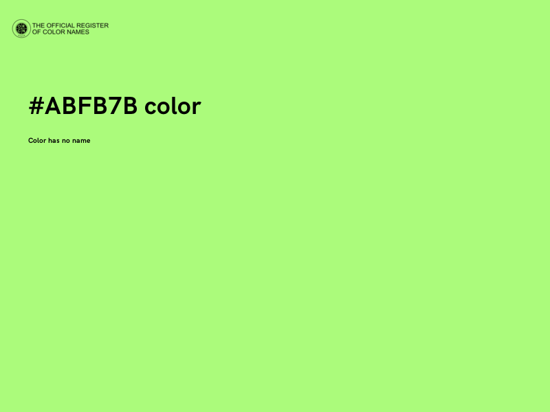 #ABFB7B color image