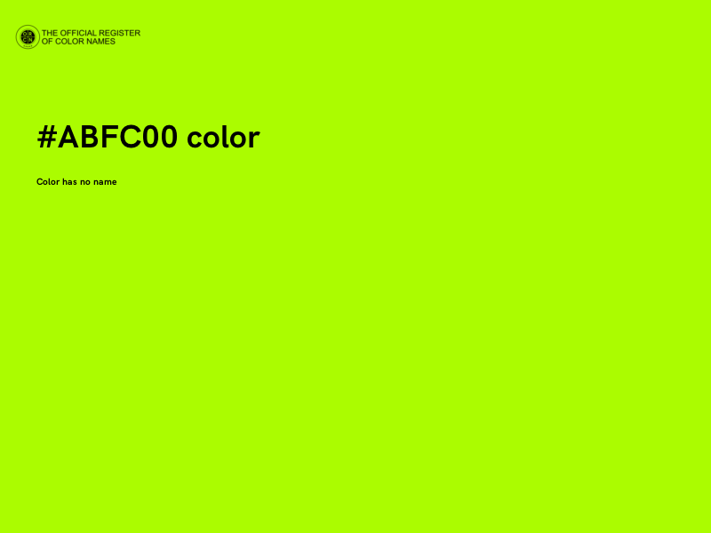 #ABFC00 color image