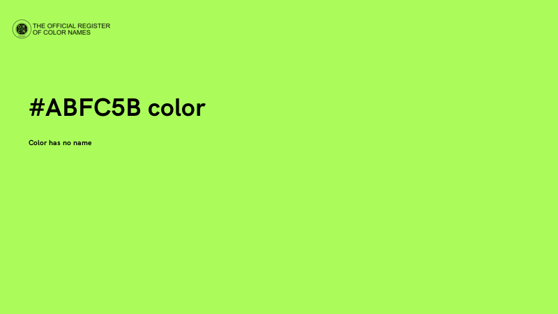 #ABFC5B color image