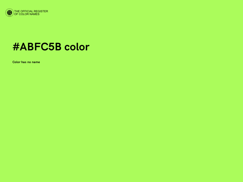 #ABFC5B color image