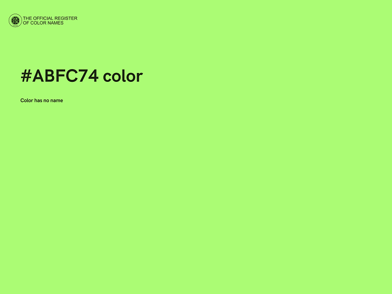 #ABFC74 color image