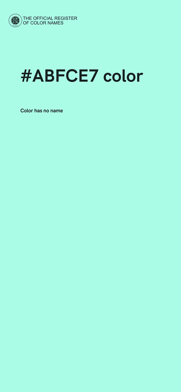 #ABFCE7 color image