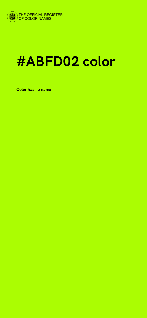 #ABFD02 color image