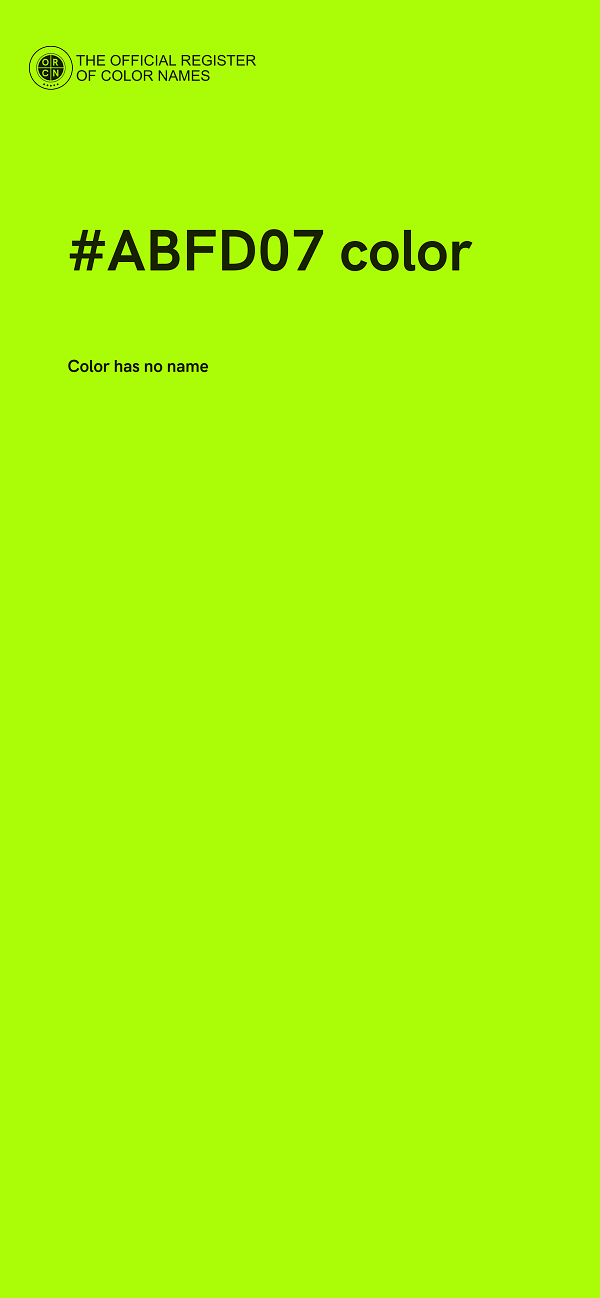 #ABFD07 color image