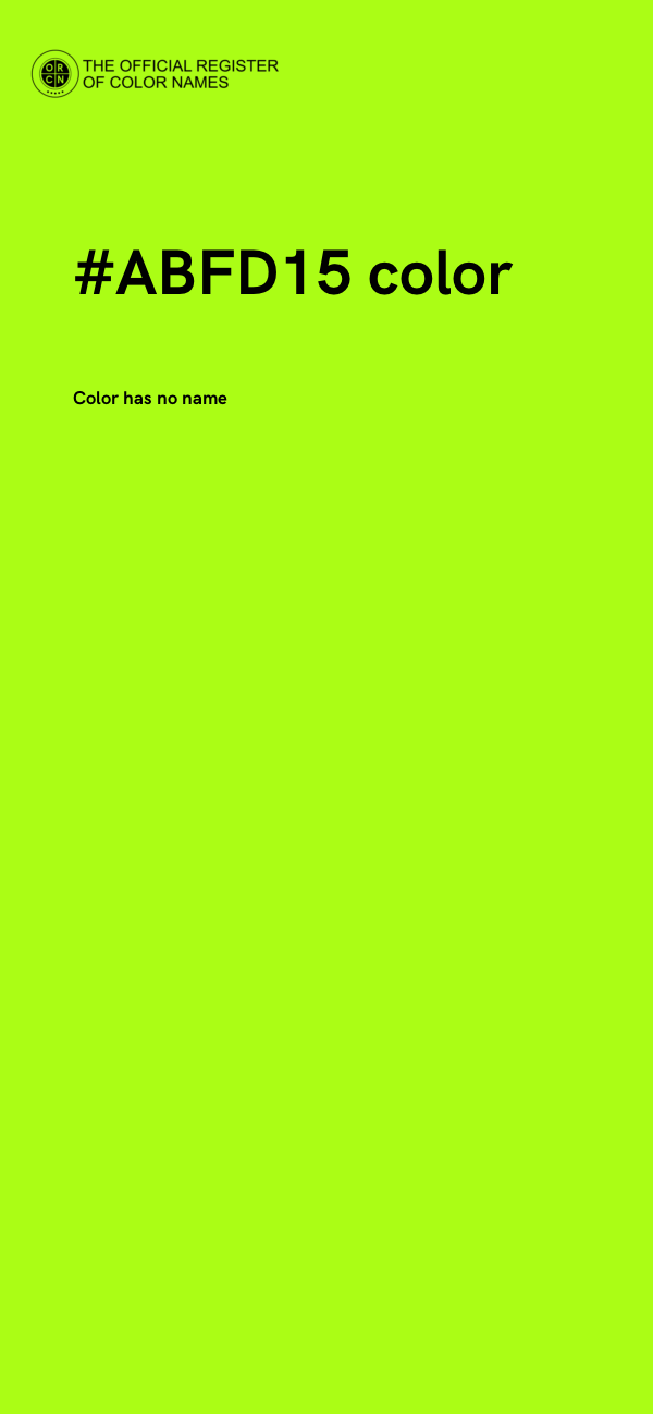 #ABFD15 color image