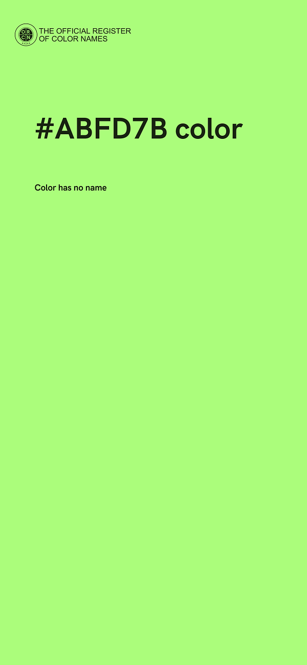 #ABFD7B color image