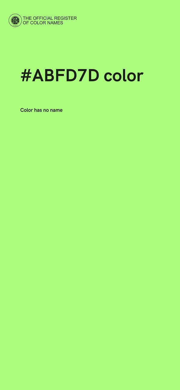 #ABFD7D color image