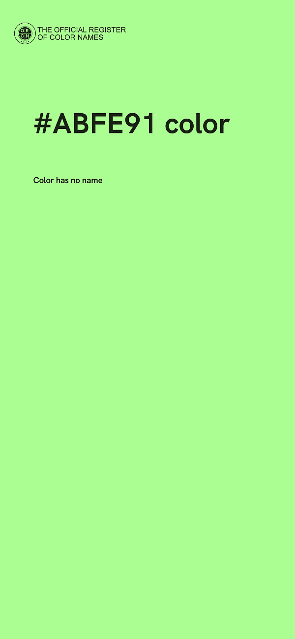 #ABFE91 color image