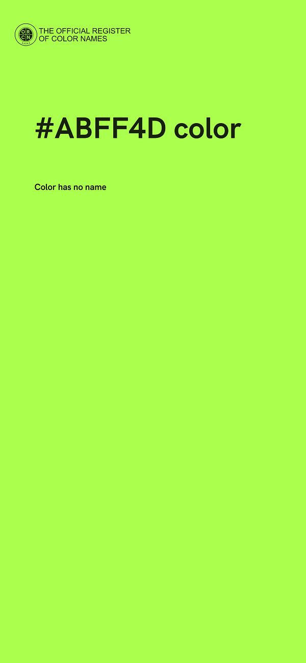 #ABFF4D color image