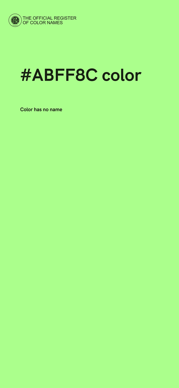 #ABFF8C color image