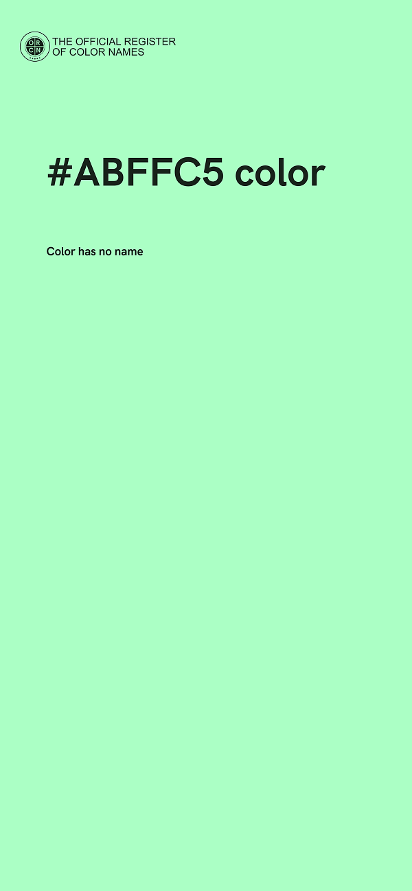 #ABFFC5 color image