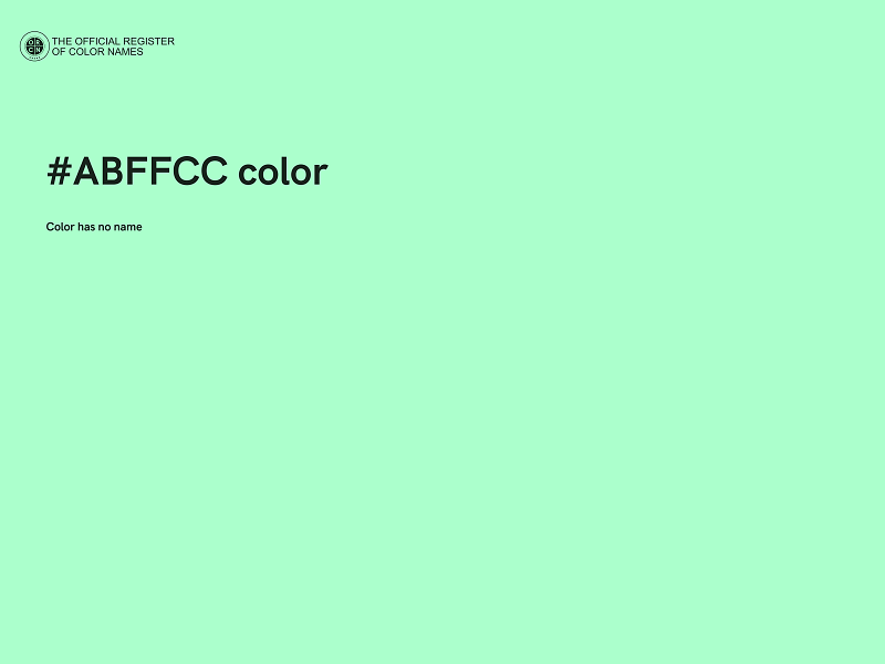 #ABFFCC color image