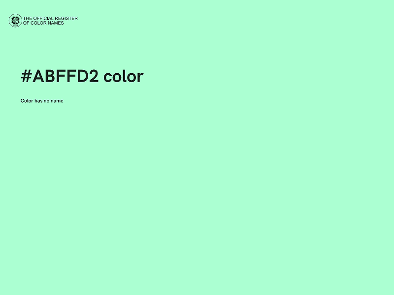 #ABFFD2 color image