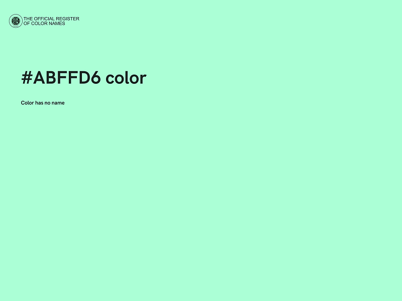 #ABFFD6 color image