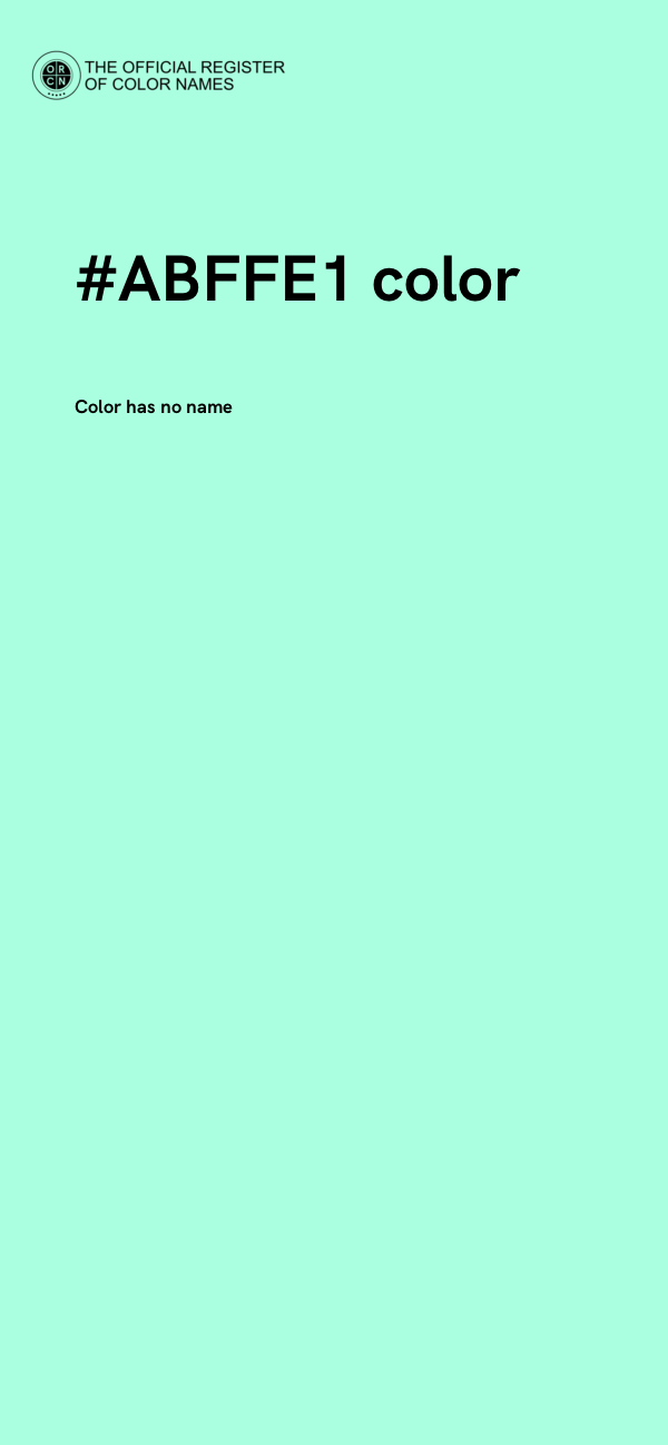 #ABFFE1 color image