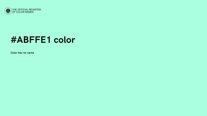 #ABFFE1 color image
