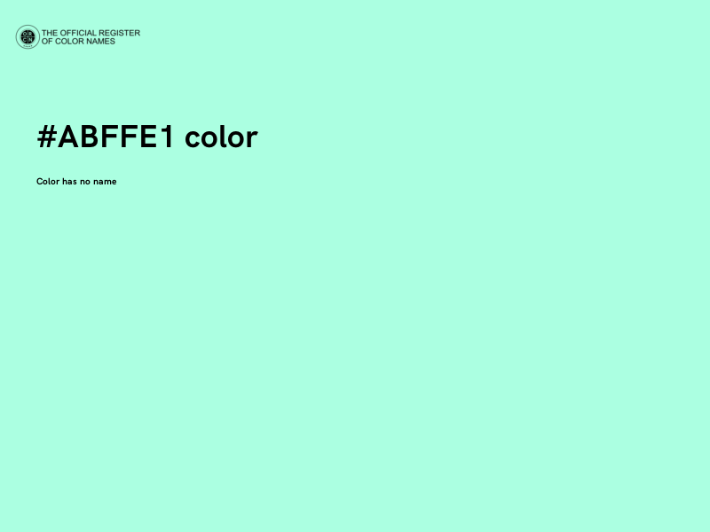 #ABFFE1 color image
