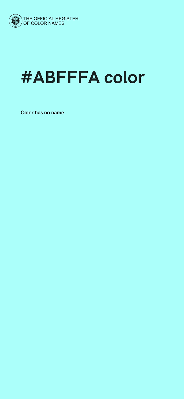 #ABFFFA color image