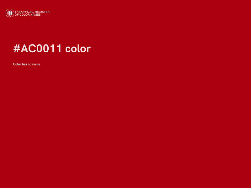 #AC0011 color image