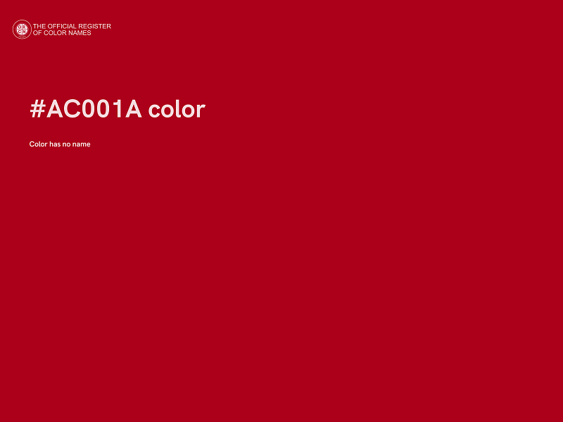 #AC001A color image