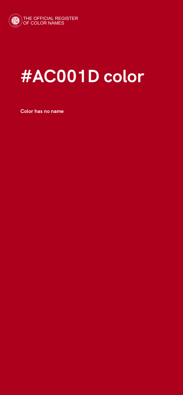 #AC001D color image