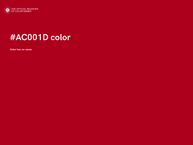 #AC001D color image