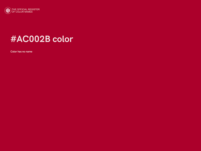 #AC002B color image