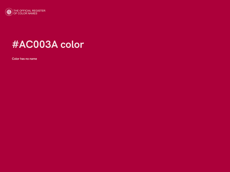 #AC003A color image