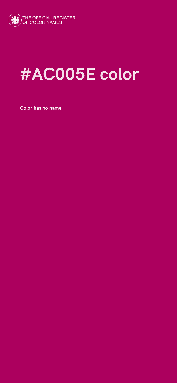 #AC005E color image