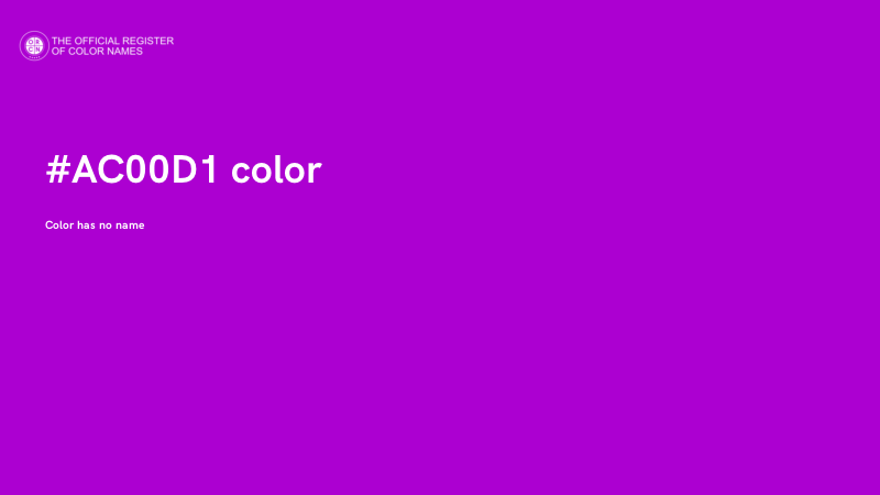#AC00D1 color image